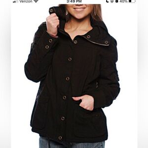 Ezequiel black utility jacket Womens Medium